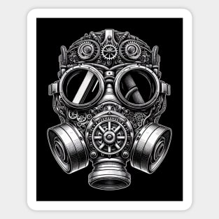 Steampunk Gasmask Sticker